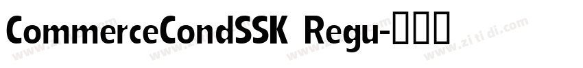 CommerceCondSSK Regu字体转换